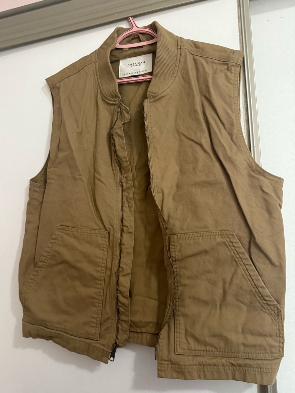 American Eagle Brown Zip-Front Jacket